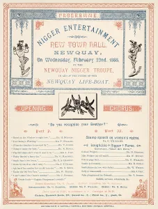 Nigger: MINSTREL SHOW PROGRAMME
