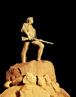 Minuteman: Minuteman Statue At Night Lexington