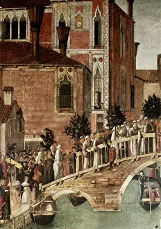 1429: Miracle of the Cross, by Gentile Bellini