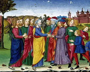 Loaves: Miracle of five loaves and two fish. The feeding of the 5.00