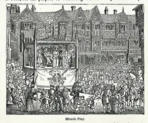 Movable: Miracle play taking place in the street in York