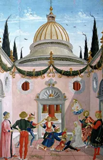 Perugino: Miracles of St. Bernardino: the