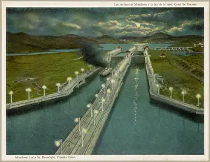 Miraflores: MIRAFLORES LOCKS NIGHT