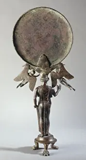 Caryatid: Mirror on a caryatid-shaped base