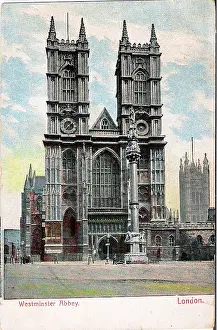 Misc: misc vintage postcards - vintage postcard, westminster