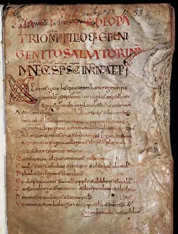 Carolingian: Miscellaneous Codex. 11th century. Detail