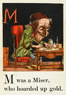 Counts: MISER COUNTS HIS MONEY