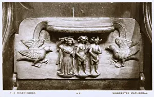 1379: Misericords - Worcester Cathedral, Worcester, Worcestershire