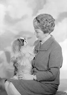 Charteris: Miss Charteris and pet dog