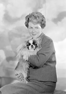 Charteris: Miss Charteris and pet dog