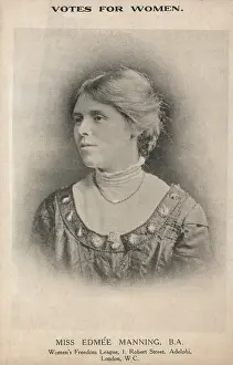 Edme: Miss. Edme'e Manning Suffragette