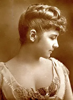 Neckline: Miss Engle, Victorian actress