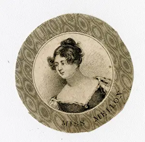 Neckline: Miss Harriet Mellon, actress