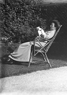 Hatmaking: Miss Nash in the garden