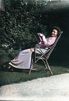 Battersby: Miss Nash in the garden