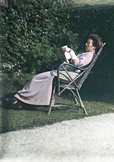 Battersby: Miss Nash in the garden