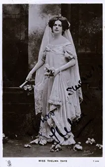 Thelma: Miss Thelma Raye - autographed postcard