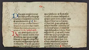 Recto: Missal (Fragment)