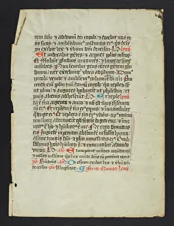 Advent: Missal (Fragment)