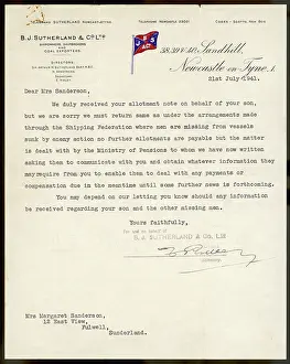 Pensions: MISSING SEAMEN 1941
