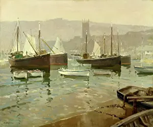 Byatt: Mist over St Ives ' with boats