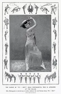 Mistinguett: Mistinguett performs at the Palace Theatre in 1907