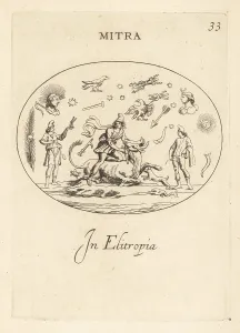 Mithras: Mithras stabbing a bull with a knife