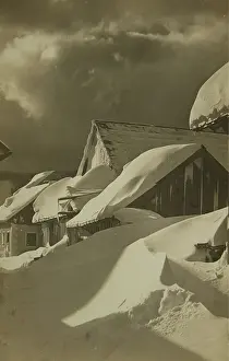 Mitterndorf: Mitterndorf (Styria) in winter. About 1925