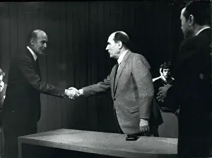 Polite: Mitterrand and Giscard d'Estaing after presidential debate