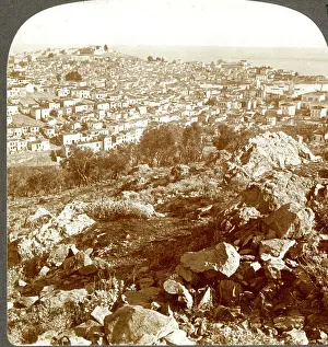 Terry Parker: Mitylene, Port of Lesbos, looking east over Aegean Sea
