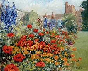Elvin: Mixed Border with Poppies