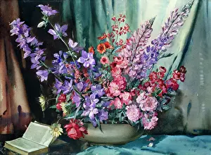 Lupins: The Mixed Bowl ' lupins, phlox, etc