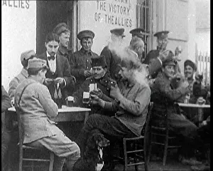 Mixture: A Mixture Of Soldiers Drinking and Smoking