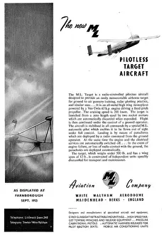 Pilotless: M.L Aviation Radio Controlled Pilotless Target Aorcraft