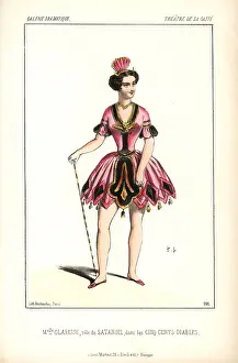 Diables: Mlle Clarisse as Sataniel in Les Cinq Cents