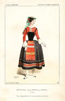 Dollet: Mlle. Desiree as Gianina in Rebecca, 1844