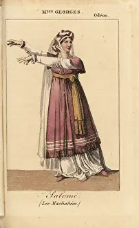 Almanach: Mlle. Georges as Salome in Les Machabees at the Odeon, 1821