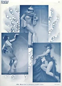 Murat: Mlle Murat in three poses in Paris Plaisirs
