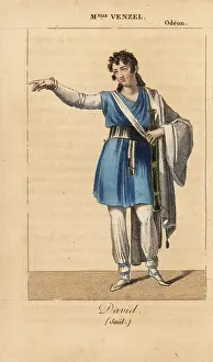 Almanach: Mlle. Venzel or Elisa Wenzel as David in Saul at the