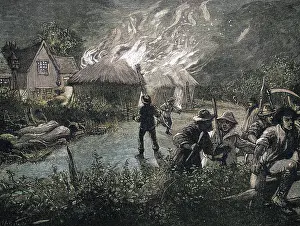 Ricks: MOB BURNS HAY RICK/1830