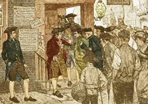 Confronting: Mob Confronting Stamp Officer