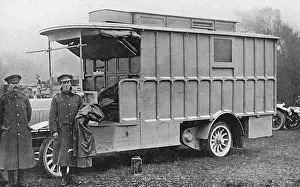 Ramc: Mobile bacteriological laboratory, RAMC officers in France
