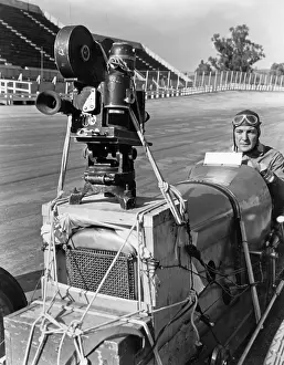 Allows: Mobile camera setup on a car, 1932
