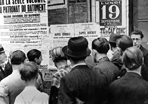 Announcement: Mobilization in France, 1938