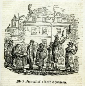 1827: Mock Funeral of a Bath Chairman