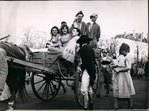 Antics: Mock historical demonstration by high school students