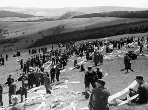 Gliders: Model airplane competition on the Wasserkuppe, 1939