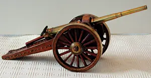 Spoked: Model of artillery piece, WW1
