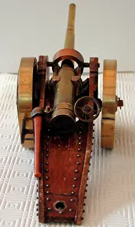 Spoked: Model of artillery piece, WW1