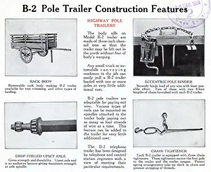 Hauling: Model B-2 Pole Trailer Construction Features